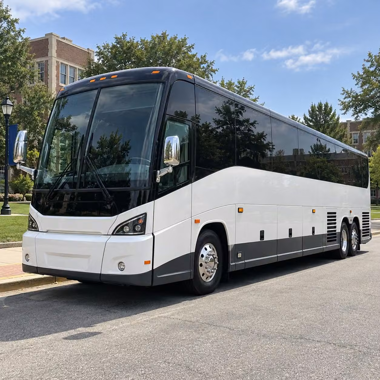 edinburg charter bus rental exterior