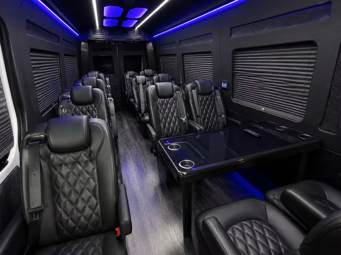 sprinter van with driver inside
